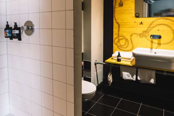 Superbude Hotel Hamburg St  Pauli Interior Doppelbude Mini Bad 6